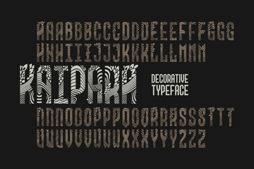 Wall Mural - Decorative typeface named 