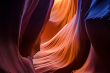 Beautiful Antelope Canyon, Navajo Land East Of Page, USA