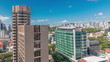 © neiezhmakov - Beautiful green Victoria street with city buildings skyline aerial timelapse in Singapore