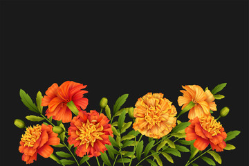 Sticker - Floral Holiday Background