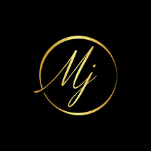 Initial MJ Letter Logo Vector Template. Abstract Letter MJ Logo Design. Minimalist Linked Letter Trendy Business Logo Design Vector Template.