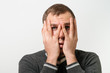 © aeroking - man covers his face by hand