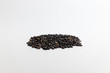 © 성민 정 - Small black sesame seeds on white background