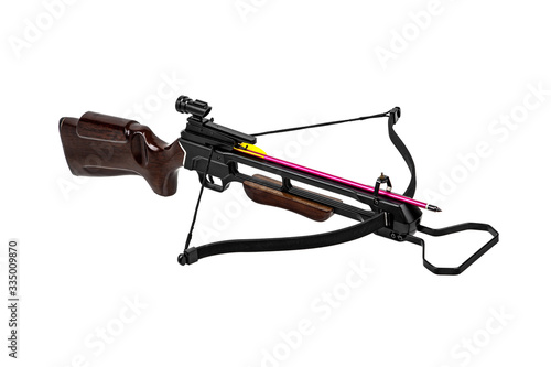 Crossbow isolate on white back Tableau sur Toile