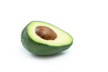 Poster - avocado on a white background