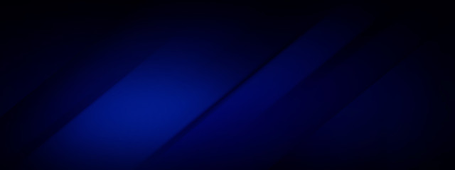 Fototapete - Wide banner - dark blue background