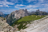Fototapeta Natura - panoramic view of the Dolomites, South Tyrol