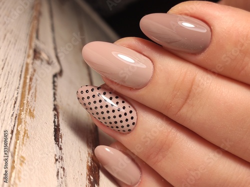 glamorous beautiful manicure on a trendy texture Lerretsbilde