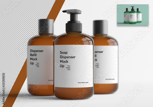 Download Cosmetic Bottles Mockup Stock Template Adobe Stock