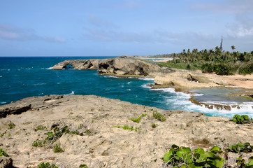 Headlands and landscape at punta las tunas