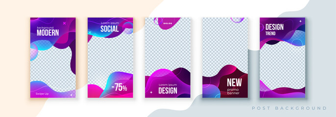 liquid abstract banner design. fluid vector shaped background. modern graphic template banner patter