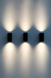© Olha - LED decoration lights idea on wall create shape with light and shadow. Modern wall lamp
