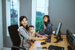 © Odua Images - children love to play with mother while working from home