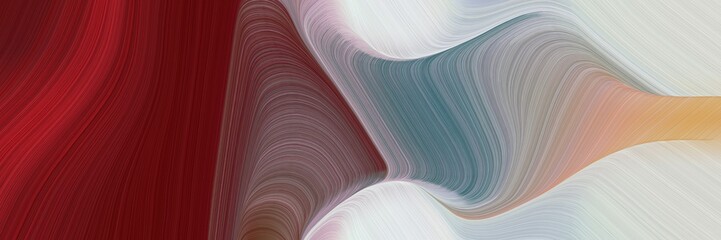Leinwandbilder - beautiful futuristic banner with old mauve, dark red and light gray color. contemporary waves illustration
