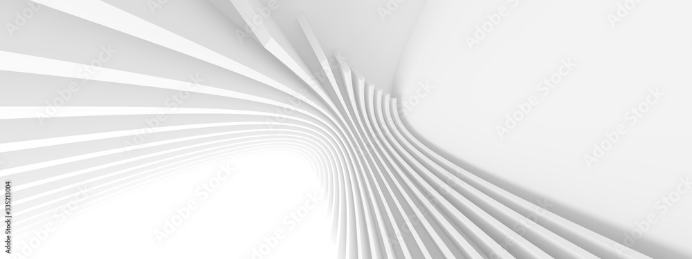 Abstract Architecture Background. Minimal Graphic Design. White Geometric Wallpaper - obrazy, fototapety, plakaty 