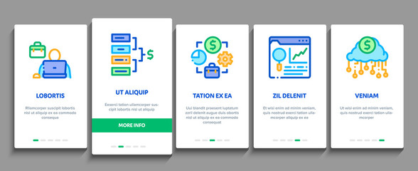 Data Scientist Worker Onboarding Mobile App Page Screen Vector. Server And Web Site Research, Programmer And Data Scientist, Binary Code And Infographic Color Contour Illustrations