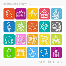 アイコン・縁起物（Lucky Charm 1）Vector Design