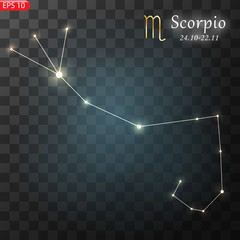 Capricorn Zodiacal constellation with bright stars