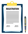 © Reneshia - Signed registration document with pen