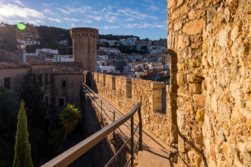 Tossa de Mar on Costa Brava, Catalonia, Spain.