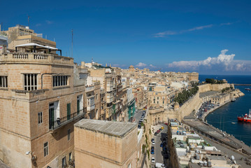 Poster - Malta / Malta 09/30/2015.Panoramic view of Valletta, Malta