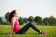 © Samo Trebizan - Beautiful young woman rests after a long run workout outdoor in nature