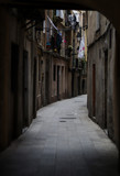 Fototapeta Uliczki - Street of Barcelona Gotic Neighborhood