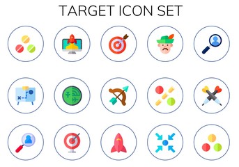 Wall Mural - target icon set