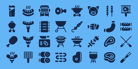 Sticker - pork icon set