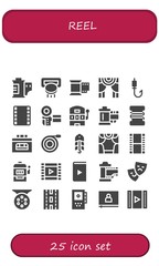 Poster - reel icon set