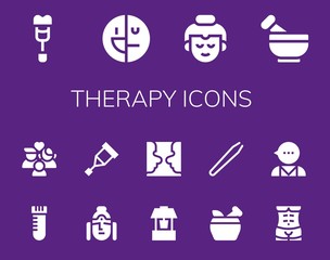 Poster - therapy icon set