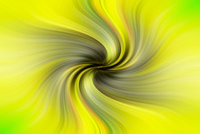 Green And Yellow Twirl Spiral Effect As A Colorful Decorative Pattern Or Background