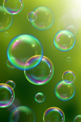 Sticker - Soap Bubbles Background