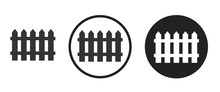 Fence Icon . Web Icon Set .vector Illustration