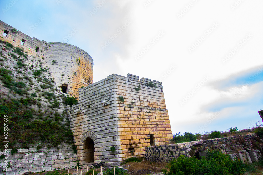 Krak (Crac) des Chevaliers, also called (‎Castle of the Kurds), and ...