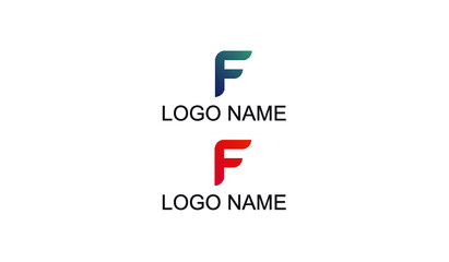 Poster -  logo letter F vector logotype