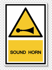 Wall Mural - Sound Horn Symbol Sign Isolate On White Background,Vector Illustration EPS.10