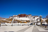 Fototapeta Miasto - panorama of the Potala Place, Tibet China 