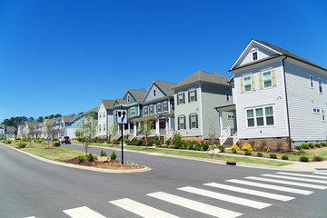 Wall Mural - Street of suburban  residential homes
