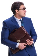 Businessman isolated on the white background