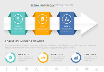 Wall Mural - Arrow Infographic Template