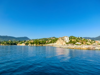 Wall Mural - Travel view of town Rapallo at Italy