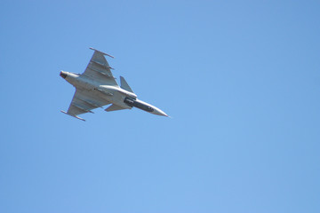 Fighter jet passing by