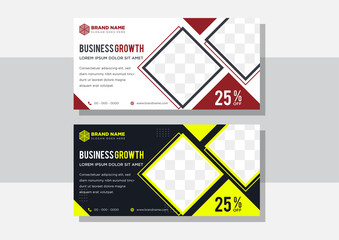 Wall Mural - abstract banner design web template set, horizontal header web. modern geometric background for webs