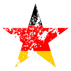 Germany flag with star shape vector illustration 