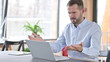 © stockbakers - Young Man reacting to Failure on Laptop, Loss