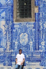 Man Enjoying in Oporto, Portugal