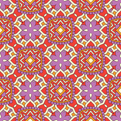  Seamless pattern. Vintage decorative elements