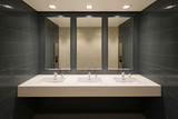 Fototapeta  - New washroom in a modern office building