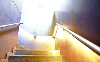 Sticker - Staircase and sunlight falling on it